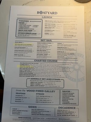 Menu photo 2 Boatyard Fort Lauderdale, FL