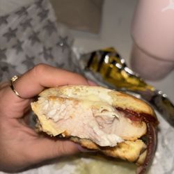 Carl's Jr - Raw chicken