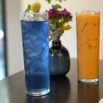 Senyai Thai Kitchen - Butterfly pea flower tea. Thai Iced Tea - Thai Near Me - Pittsburgh, Pennsylvania Senyai Thai Kitchen - Butterfly pea flower tea. Thai Iced Tea - Thai Near Me - Pittsburgh, Pennsylvania