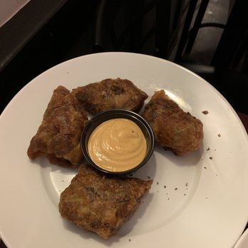 Amici Tavern - Greasy and gross steak and cheese egg rolls - New American Near Me - North Haven, Connecticut