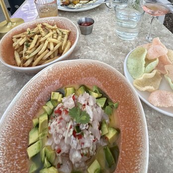 Gracie - Rockfish ceviche, fries and Sole -  super fresh! - Cocktail Bars Near Me - Santa Barbara, California