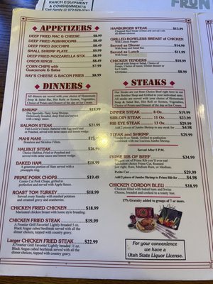 Menu photo 1 Frontier Grill Roosevelt, UT Menu photo 1 Frontier Grill Roosevelt, UT