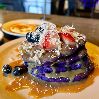 Midtown Spirits - Ube Pancakes w/ condensed milk - Bars Near Me - Sacramento, California