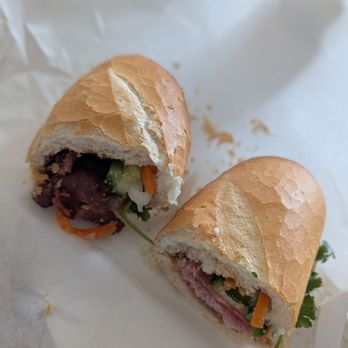 Dan Han - Banh mi. We cut it in half and switched to show both. - Vietnamese Near Me - Las Vegas, Nevada