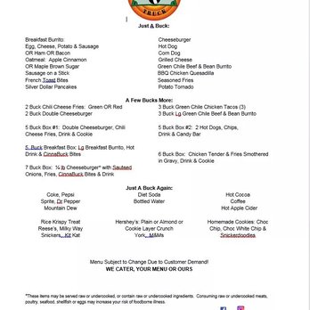 Just A Buck Truck - Menu. - Food Trucks Near Me Just A Buck Truck - Menu. - Food Trucks Near Me