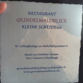 Restaurant Grindelwaldblick - Swiss Food Near Me - Grindelwald, BE