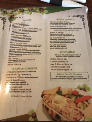 Menu photo 4 Quigley's Irish Pub Naperville, IL Menu photo 4 Quigley's Irish Pub Naperville, IL