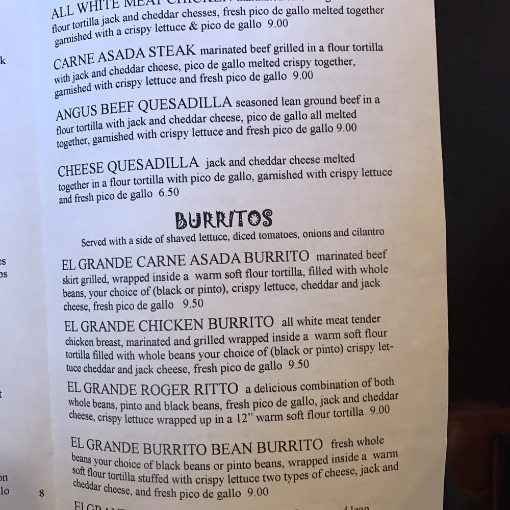 Provecho - Menu as of October 2016. - Mexican Near Me - Vancouver, Washington Provecho - Menu as of October 2016. - Mexican Near Me - Vancouver, Washington