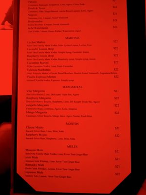 Menu photo 2 Vbar San Jose, CA Menu photo 2 Vbar San Jose, CA