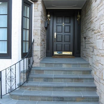 Shepherd Stoneworks - the front steps leading to the front door - General Contractors Near Me - Mercer Island, Washington
