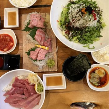 Kuni Sashimi House - Tuna Bowl Toro Special Sashimi Bowl - Korean Near Me - Buena Park, California