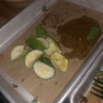 bartaco Seaport - A shot of the lime butts that they serve with the meal instead of actual lime slices.... - Tacos Near Me - Boston, Massachusetts bartaco Seaport - A shot of the lime butts that they serve with the meal instead of actual lime slices.... - Tacos Near Me - Boston, Massachusetts