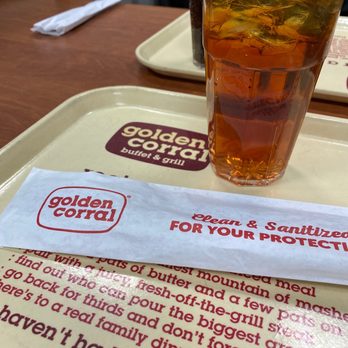 Golden Corral Buffet & Grill - a glass of iced tea on a tray - Buffets Near Me - San Angelo, Texas Golden Corral Buffet & Grill - a glass of iced tea on a tray - Buffets Near Me - San Angelo, Texas