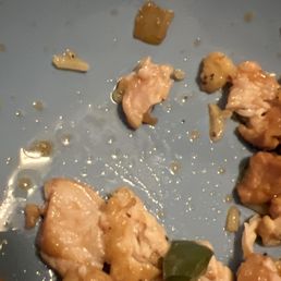 Undercooked food... Black Pepper chicken Undercooked food... Black Pepper chicken