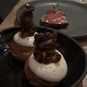 Barley Swine - Donut/ beer cheese / rib cap - New American Near Me - Austin, Texas