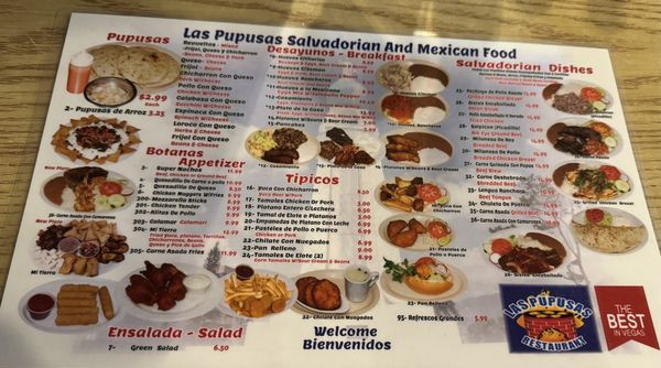 Menu photo 2 Las Pupusas Las Vegas, NV Menu photo 2 Las Pupusas Las Vegas, NV