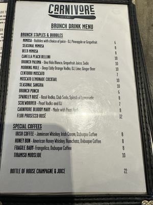 Menu photo 3 Carnivore St. Louis, MO