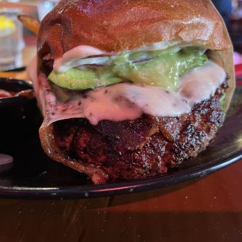 Sharps Roasthouse - Perfectly cooked Billionaire's Bacon & Hass Avocado burger! - American Near Me - SeaTac, Washington