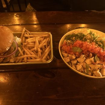 Pacific Beach AleHouse - Chicken Cobb Salad & Soft Shelled Crab Burger - Breweries Near Me - San Diego, California Pacific Beach AleHouse - Chicken Cobb Salad & Soft Shelled Crab Burger - Breweries Near Me - San Diego, California