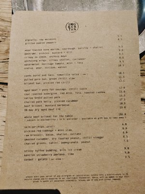 Menu photo 3 Smokestak Shoreditch, XGL Menu photo 3 Smokestak Shoreditch, XGL