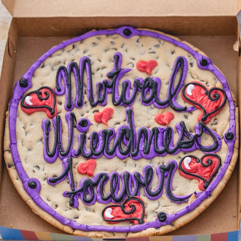 Custom Decorated Chocolate Chip Cookie Cakes -12" small -14" Medium -16" Large Custom Decorated Chocolate Chip Cookie Cakes -12" small -14" Medium -16" Large