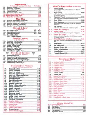 Menu photo 4 Wah's Garden Bloomfield, CT