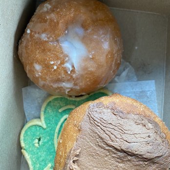 Harvest Bakery - Two amazing donuts and a cookie hiding! Raspberry and custard filled were fantastic! - Bakeries Near Me - Bristol, Connecticut Harvest Bakery - Two amazing donuts and a cookie hiding! Raspberry and custard filled were fantastic! - Bakeries Near Me - Bristol, Connecticut