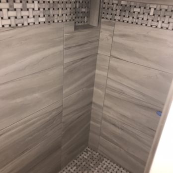 ADS Flooring Co - Downstairs shower area after tile - Flooring Near Me - Riverside, California