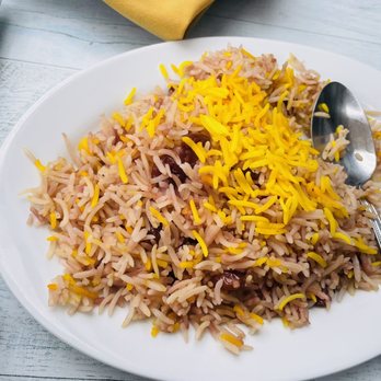 TehranRo Grill - Cherry rice.   Delicious!  It's Albaloo Polo in Persian. - Mediterranean Near Me - Los Angeles, California