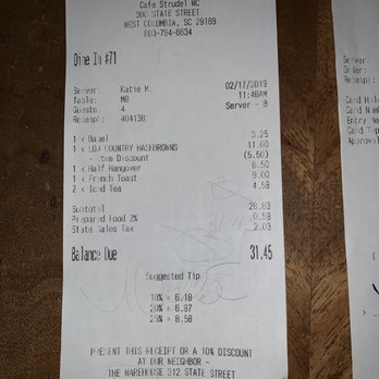 Cafe Strudel - This meal should've been removed completely not discounted. - New American Near Me - West Columbia, South Carolina