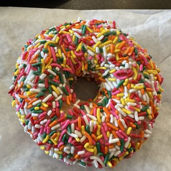 Blondie's Doughnuts - Vanilla Darling (Rainbow Sprinkles) - Donuts Near Me - Edgewater, Maryland
