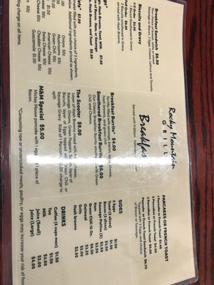 Menu photo 4 Rocky Mountain Grill Edmond, OK