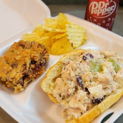 Lemon Tree Bakery - Chicken salad on croissant meal