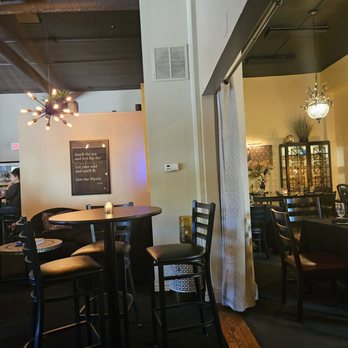 The Mystic Kitchen & Tasting Room - Partial bar & dining area - Cocktail Bars Near Me - Bloomington, Illinois