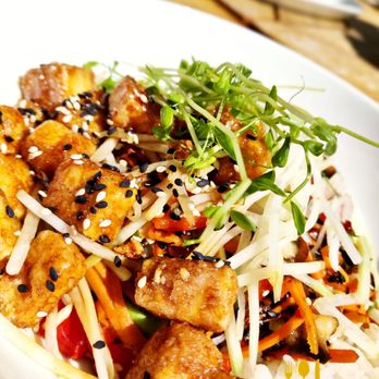JOEY Barlow - a plate of asian food - Canadian (New) Near Me - Calgary, Alberta