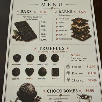 Ecuadorian Chocolate Factory - Menu - Chocolatiers & Shops Near Me - Cedar Park, Texas Ecuadorian Chocolate Factory - Menu - Chocolatiers & Shops Near Me - Cedar Park, Texas