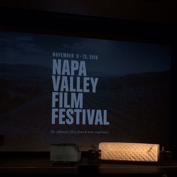 Lincoln Theater - Adoring the awesome couch while Waiting for the event to start - Performing Arts Near Me - Yountville, California
