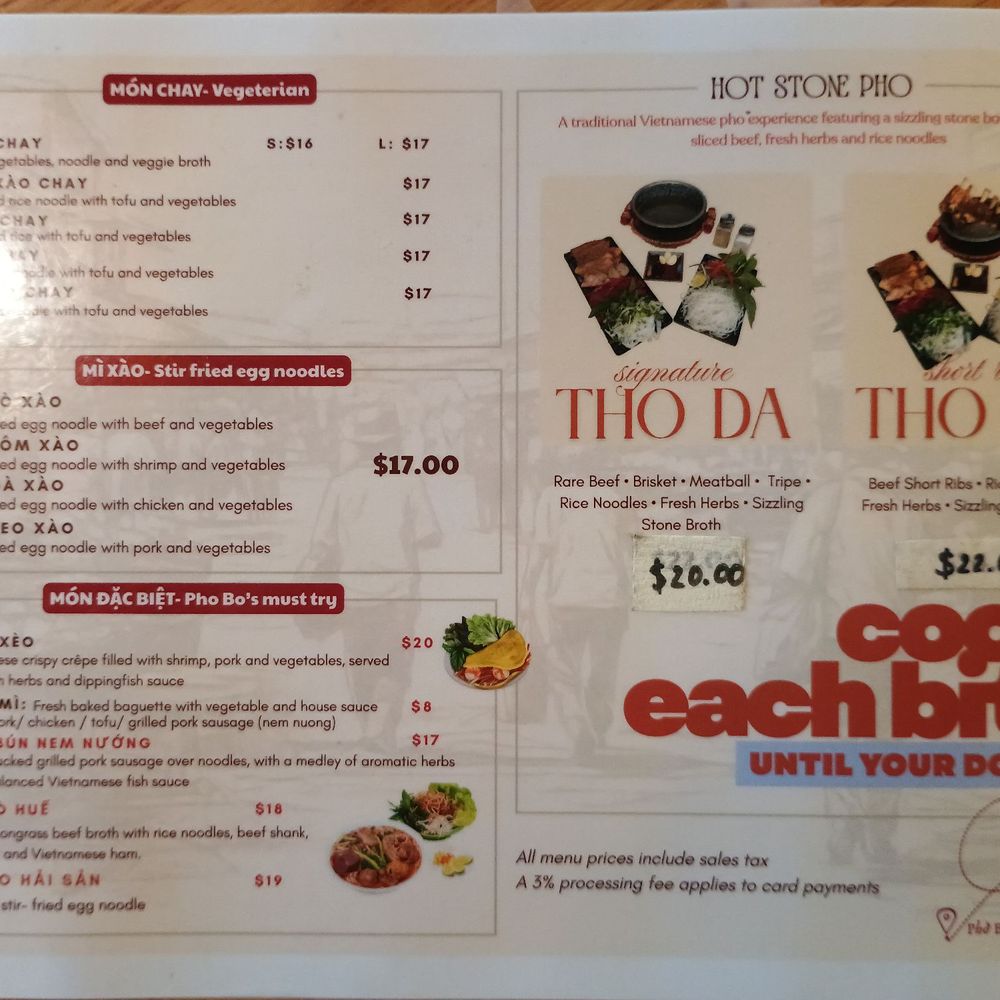 Pho Bo - Menu 8.10.26 - Vietnamese Near Me - Seattle, Washington Pho Bo - Menu 8.10.26 - Vietnamese Near Me - Seattle, Washington