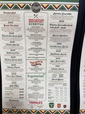 Menu photo 3 Burritos Lalo Buellton, CA