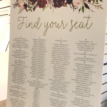 Signtech - I got a beautiful seating chart made here! - Signmaking Near Me - Morgan Hill, California