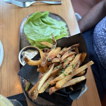 Willow & Ivy - Hamburger with lettuce wrap - New American Near Me - Boston, Massachusetts Willow & Ivy - Hamburger with lettuce wrap - New American Near Me - Boston, Massachusetts