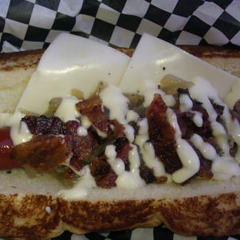 Dog Haus - Pasadena - Scott Baioli - snap hotdog, caramelized onions, smoked bacon, white american cheese, garlic aioli - New American Near Me - Pasadena, California Dog Haus - Pasadena - Scott Baioli - snap hotdog, caramelized onions, smoked bacon, white american cheese, garlic aioli - New American Near Me - Pasadena, California