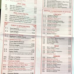 China King - Menu