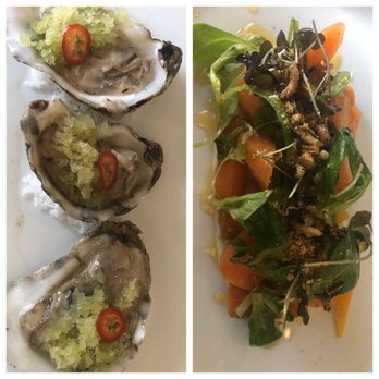 Bas Rouge - Oysters and Baby Carrot apps - Modern European Near Me - Easton, Maryland