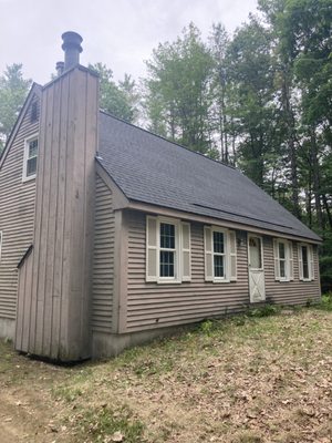 New roof - New roof. 
Strip 
New plywood 
New shingles 
New intake air ventilation