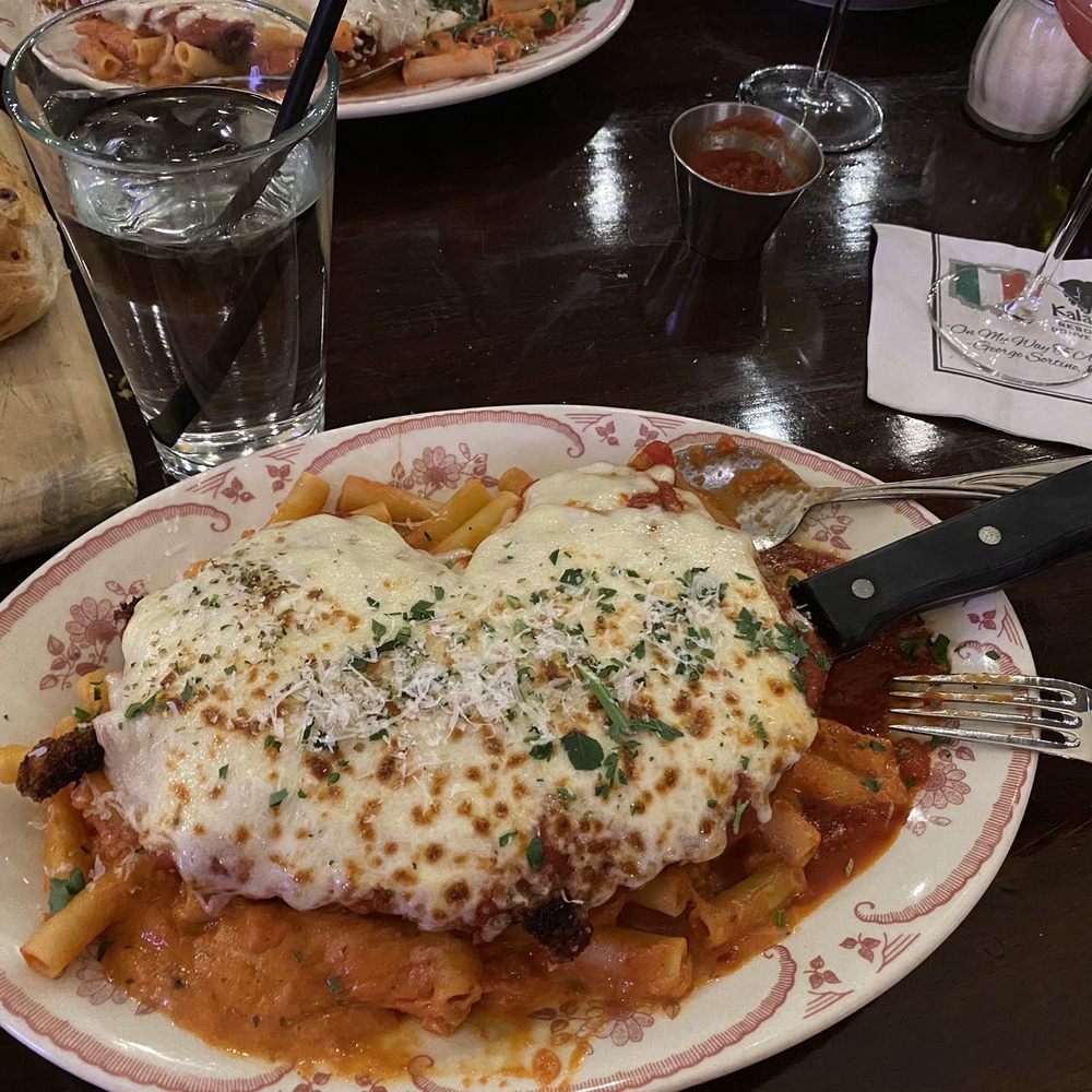 Sortino's Italian Kitchen - The largest, thickest, crispiest best Chicken parmigiana that we have had in a long time. - Italian Near Me - Sandusky, Ohio