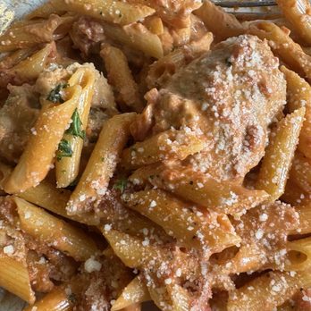 Mama Mila’s - Shari pasta. Two large meatballs are hiding in there. No up charge. - Italian Near Me - Columbia, Tennessee