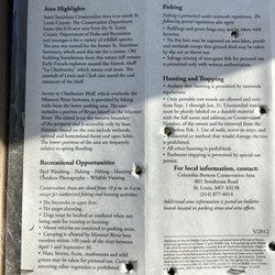 St.  Stanislaus Conservation Area - Hunting, fishing, and trapping are allowed.