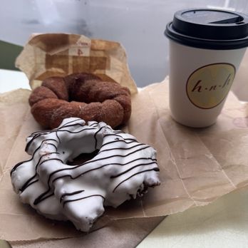 Half and Half Doughnut Co. - Black and White Chocolate Old Fashioned - Coffee & Tea Near Me - Seattle, Washington