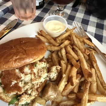 Cock and Bowl - Crabcake sandwich - Belgian Near Me - Occoquan, Virginia Cock and Bowl - Crabcake sandwich - Belgian Near Me - Occoquan, Virginia